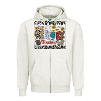 Oatmeal Heather Histtory Teacher Zipper Hoodie - CowhideDigitalArt