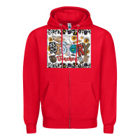 Red Histtory Teacher Zipper Hoodie - CowhideDigitalArt