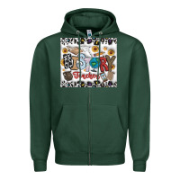 Sports Green Histtory Teacher Zipper Hoodie - CowhideDigitalArt