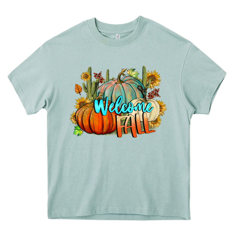 Welcome Fall Pumpkins Heavy Core Tee by BundleAndBundleShop | Teevron