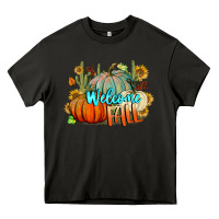 Asphalt Welcome Fall Pumpkins Heavy Core Tee - BundleAndBundleShop