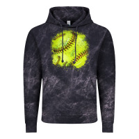 Cloud Black Softball background Vintage Hoodie - HowdyJamesFarm