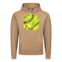 Vintage Coffee Softball background Vintage Hoodie - HowdyJamesFarm