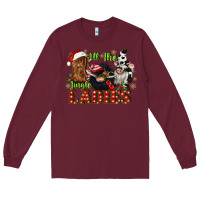 Burgundy all the jingle ladies Long Sleeve Tee - CowGirlArtShop