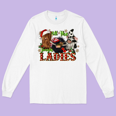 All The Jingle Ladies Long Sleeve Tee Designed By Cowgirlartshop