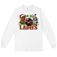 White all the jingle ladies Long Sleeve Tee - CowGirlArtShop