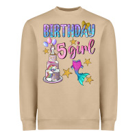 Mushroom birthday girl 5 Heavyweight Sweatshirt - BundleAndBundleShop