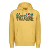 Antique Gold blessed teacher Premium Hoodie - BundleAndBundleShop