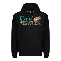 Black blessed teacher Premium Hoodie - BundleAndBundleShop