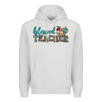 Dove Grey blessed teacher Premium Hoodie - BundleAndBundleShop