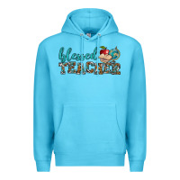 Ocean Blue blessed teacher Premium Hoodie - BundleAndBundleShop