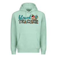 Seafoam blessed teacher Premium Hoodie - BundleAndBundleShop