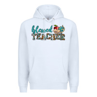 White blessed teacher Premium Hoodie - BundleAndBundleShop