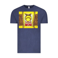 Vintage Denim softball with leopard tumbler tbs Vintage Tee - TumblerDesignByShophia