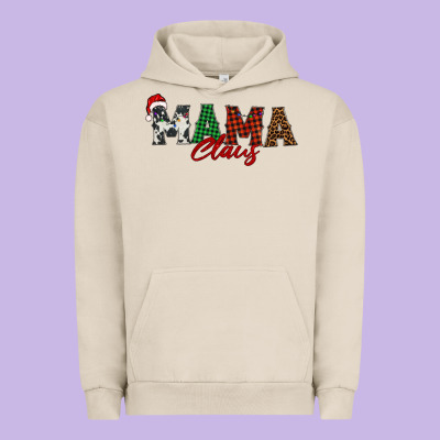 Mama Claus Urban Hoodie Designed By Barkaloodesign