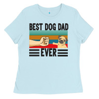 Baby Blue Best Dog Dad Ever Ladies Tee - Bettercallsaul