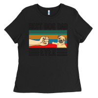 Black Best Dog Dad Ever Ladies Tee - Bettercallsaul
