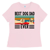 Bubblegum Pink Best Dog Dad Ever Ladies Tee - Bettercallsaul