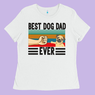 Best Dog Dad Ever Ladies Tee Designed By Bettercallsaul