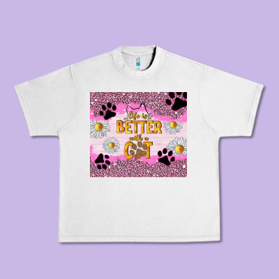 Life Is Better With A Cat Urban Heavy Tee Designed By Tumblerdesignbyshophia