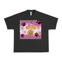 Pigment Black life is better with a cat Urban Heavy Tee - TumblerDesignByShophia