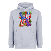 Heather Grey puerto rico love Heavyweight Hoodie - Artiststas
