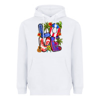 White puerto rico love Heavyweight Hoodie - Artiststas