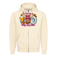 Sandshell Holy Cow 100 Days Of School Zipper Hoodie - CowhideDigitalArt