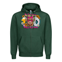 Sports Green Holy Cow 100 Days Of School Zipper Hoodie - CowhideDigitalArt