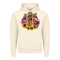 Vintage Artic Baby Cow flower Vintage Hoodie - HowdyJamesFarm