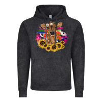 Baby Cow Flower Vintage Hoodie | Teevron