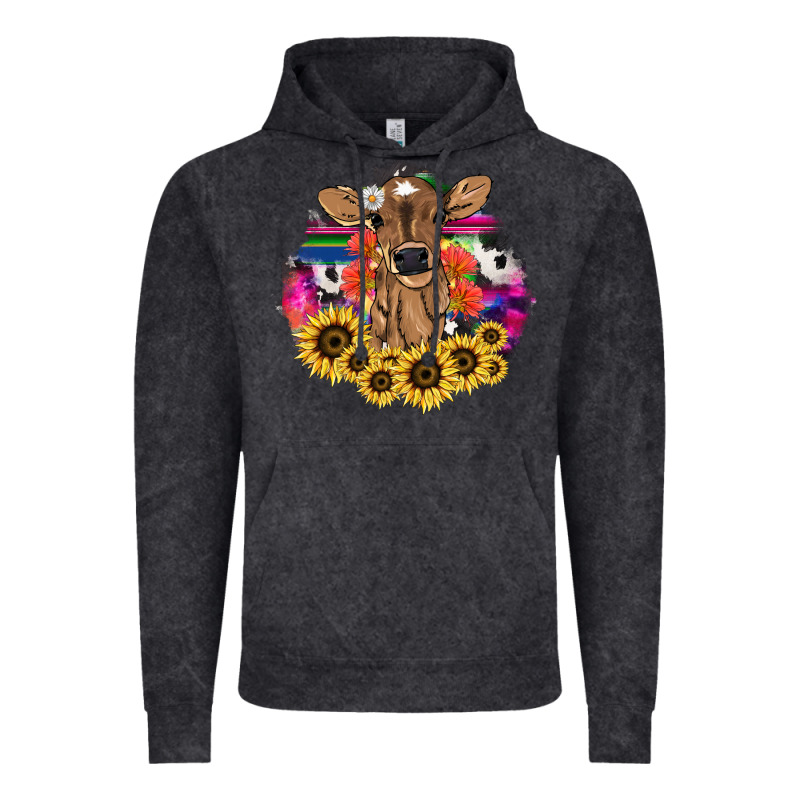 Baby Cow Flower Vintage Hoodie by HowdyJamesFarm | Teevron