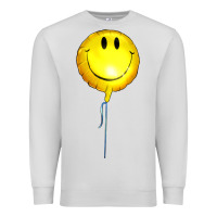 Dove Grey Balloon smile Premium Sweatshirt - Artiststas