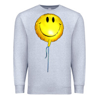 Heather Grey Balloon smile Premium Sweatshirt - Artiststas