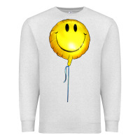 Oatmeal Heather Balloon smile Premium Sweatshirt - Artiststas