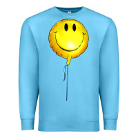 Ocean Blue Balloon smile Premium Sweatshirt - Artiststas