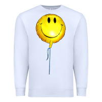 White Balloon smile Premium Sweatshirt - Artiststas