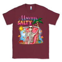 Burgundy Always salty Classic Tee - NancyCooperArtShop