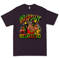 Plum Steppin' into Juneteenth black girl sneakers Premium Tee - RanaPortraitStore