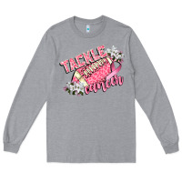 Heather Grey tackle cancer Long Sleeve Tee - CowGirlArtShop