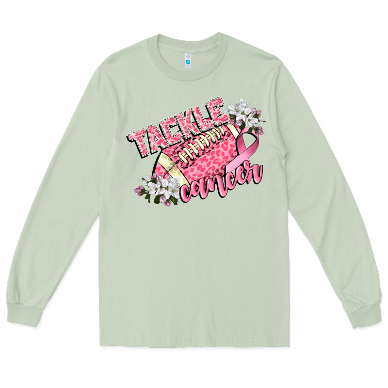 Tackle Cancer Long Sleeve Tee by CowGirlArtShop | Teevron
