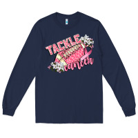 Navy tackle cancer Long Sleeve Tee - CowGirlArtShop