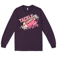Plum tackle cancer Long Sleeve Tee - CowGirlArtShop