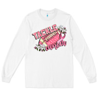White tackle cancer Long Sleeve Tee - CowGirlArtShop