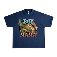 Navy Boy Mama western cactus Cowboy Urban Heavy Tee - HowdyJamesFarm