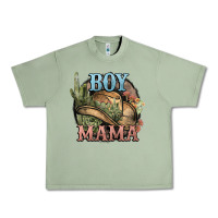 Oil Green Boy Mama western cactus Cowboy Urban Heavy Tee - HowdyJamesFarm