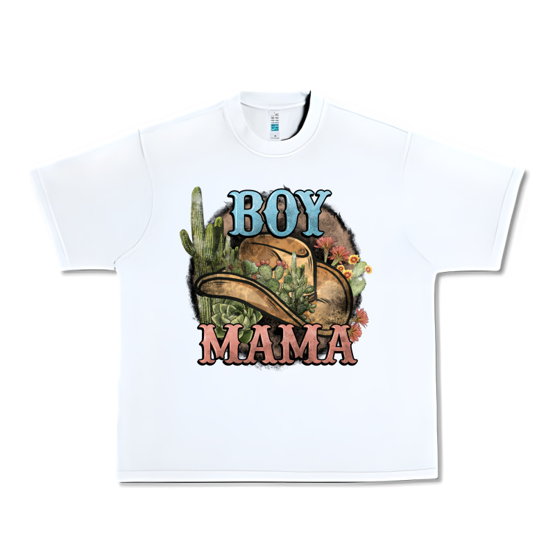 Boy Mama Western Cactus Cowboy Urban Heavy Tee by HowdyJamesFarm | Teevron