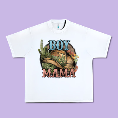 Boy Mama Western Cactus Cowboy Urban Heavy Tee Designed By Howdyjamesfarm