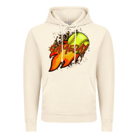 Vintage Artic Softball game day leopard fire and ball Vintage Hoodie - HowdyJamesFarm