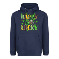 Navy happy go lucky Heavyweight Hoodie - Artiststas